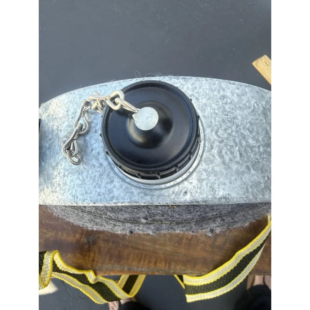 VTG 2Qt Standard Western Round Oasis Canteen Galvanized Steel Wool w/ Strap P20C